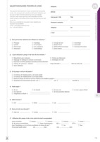 questionnaire pompes a vide