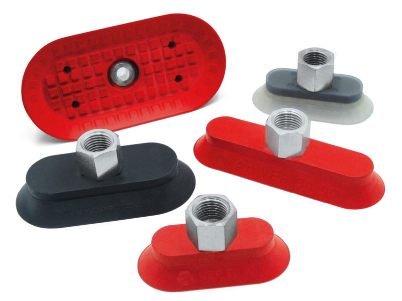 Maxigrip cups - Ventouses elliptiques plates et à soufflet